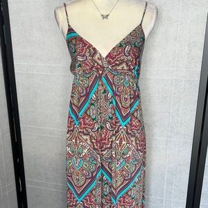 Rhapsody Paisley Rainbow Maxi Dress